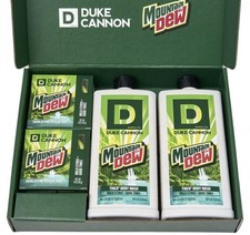MOUNTAIN DEW x DUKE CANNON 2 BODY WASH + 2 SOAP PUCK BUNDLE LIMITED EDITION NEW picture
