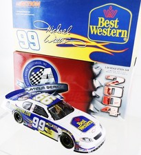 Michael Waltrip #99 Best Western 2004 Monte Carlo.  1/24th Diecast. Autographed picture