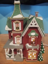 Dept 56 Snow Village Beacon Hill Victorian 54857 Lighted Building  picture