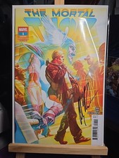 THE MORTAL THOR 1 LGY 787 SIGNED & COVER ALEX ROSS & MINI PRINT CAPTAIN MARVEL.  picture