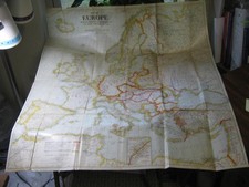 ANTIQUE MAP OF EUROPE National Geographic 1920 The Peace Conference at Paris picture