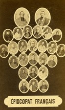 France Paris French Bishops Religion Mosaic Old CDV Photo Franck 1870 picture