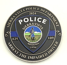 G70 Sierra Vista Police DUI Unit DRE Arizona State Challenge Coin Serialized picture