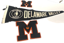 Vintage Milford PA Delaware Valley PA Pennant and Varsity M Standard Pennant Co. picture
