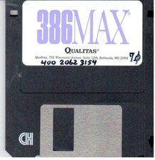 ITHistorySOFTWARE  (1990s) 386 MAX 7.0 (Qualitas) V 7 IBM 3.5
