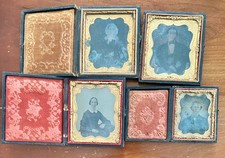 Lot of Ambrotype Photo Antique 1850s 1860s picture