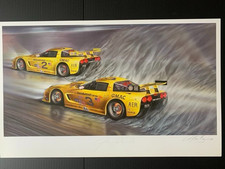 CORVETTE C5R Art driven by DALE EARNHARDT Daytona 24 Hour Rolex race Lee Bivens picture