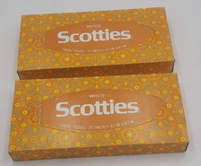 Scotties White Tissue Vintage 1971 (2) Mod Boxes Never Opened Prop picture