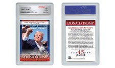 DONALD TRUMP Assassination Attempt Photo Official Trading Card - GEM MINT 10 picture