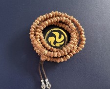 Super Quality 7mm Cypress Bodhi Bead 108 Necklace. 7mm 高品质横打侧切柏香籽鬼脸脖挂 picture