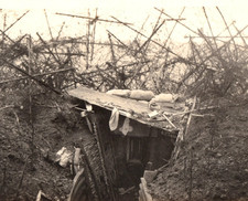 WWI German Snipers Observation Post Trench Photograph picture