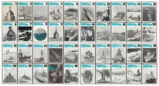 COMPLETE SET 40 WARSHIP PROFILES SOFTBOUND 24 PAGE NAVAL WARFARE BOOKLETS (EXMT) picture