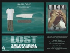 Lost Series - original costume card - Prop - Terry O'Quinn as John Locke - picture