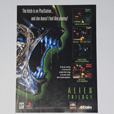 Alien Trilogy PlayStation 1 PS1 Playing Print Ad/Poster picture