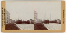 MICHIGAN STEREOVIEW - Sault Ste Marie - Ship in Locks - Century Photo-View Co picture