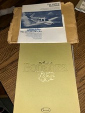 1972 Large Lot Of Beechcraft Sales Brochures; History Book; Spec Brochure picture