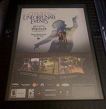 Lemony Snicket's Series Of Unfortunate Events Game Framed Print 2004 8.5X11  picture