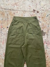 True Vintage HBT WWII Nurse Pants Herringbone Twill Military USMC picture