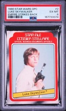 1980 Star Wars OPC #2 Luke Skywalker Star File PSA 6 EX-NM picture