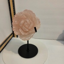 hand-Carved flower Crystal Reiki healing gift picture