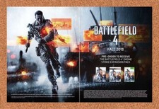 Battlefield 4 PS3 Original 2014 Ad Authentic Release Date Video Game Promo Art picture