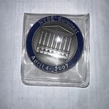 NYSE NEW YORK STOCK EXCLUSIVE EURONEXT APRIL 4, 2007, CHALLENGE COIN picture