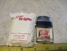 VTG Scripto VU Lighter Shirley Knight Movie TV Star Photo Flip Top Chase KAnsas picture