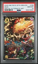 One Piece Adventure on Kami's Island #106 Zeus [SP Foil] OP11 PSA 10 picture