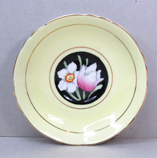 RARE Vtg Paragon Double Warrant Tulip Daffodil Flowers Yellow Teacup Saucer ONLY picture