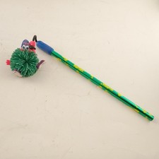 Vintage 90's Koosh Pencil with Kooshling Topper - Unsharpened - CUTE -  picture