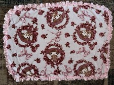 EXT RARE LIZ LISA x Sanrio My Melody Floral Ruffled Throw Blanket NWOT picture