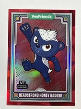 2025 Topps Chrome VeeFriends Headstrong Honey Badger Red Refractor /5 1/5 #45 picture