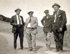 Jack London with Harrison Fisher Herbert Heron Harry Leon Wilson c- Old Photo picture