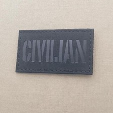 IR civilian 2x3 5 blackout morale tactical laser cut hook patch picture