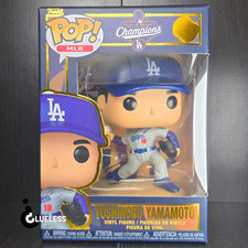 Funko Pop MLB Dodgers Yoshinobu Yamamoto 2025 World Series MVP & Pop Protector picture