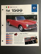 1959 - 1966 Fiat 1500 Spider IMP 