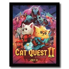 2020 Cat Quest II 2 Framed Print Ad/Poster PS4 Nintendo Switch Video Game Art picture