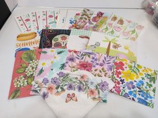 21pc Lot Paper Decoupage Napkins Various Sizes, Colors And Themes Random Pick picture