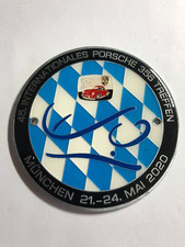 VINTAGE CAR BADGE # PORSCHE 356 INTERNATIONAL TREFFEN / MEETING MUNICH BAVARIA picture