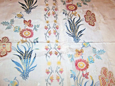 Vintage/1970's Int. Dec. Sample SCALAMANDRE' 100% Silk Floral Tapestry 25