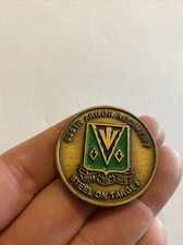 Commanders Coin Army WAR VET OEF OIF 635th Armor Regiment Tanks Ardennes 1996 picture