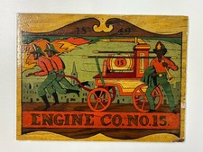 🔥Vintage Hand Painted Wooden FireFighter Engine Company No.#15 SFFD Decorative picture
