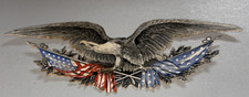 Civil War Patriotic Envelope Cut Out 1860's (per Google), Eagle holding 2 flags picture
