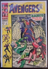 The Avengers #47 VG/FN 1st App Dane Whitman becomes Black Knight, Magneto (1967) picture