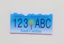 South Carolina License Plate Refrigerator Magnet Rubber New  picture