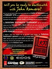 1999 Daikatana Sweepstakes Original Advertisement / Retro Promo v1 picture