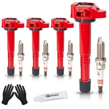 Honda Accord Upgraded Iridium Spark Plugs Ignition Coil Pack Replacement picture