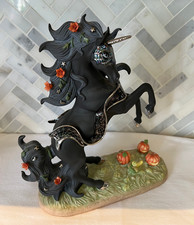 Princeton Gallery Halloween Magic Unicorn 2002 Fine Porcelain Figurine VERY RARE picture