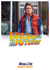 Michael J. Fox BACK TO THE FUTURE Custom Card for Autograph Signings Full Bleed picture