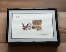 1995 Warner Bros “FRIZ” Looney Tunes Freleng Tribute Print Framed Bugs Daffy picture